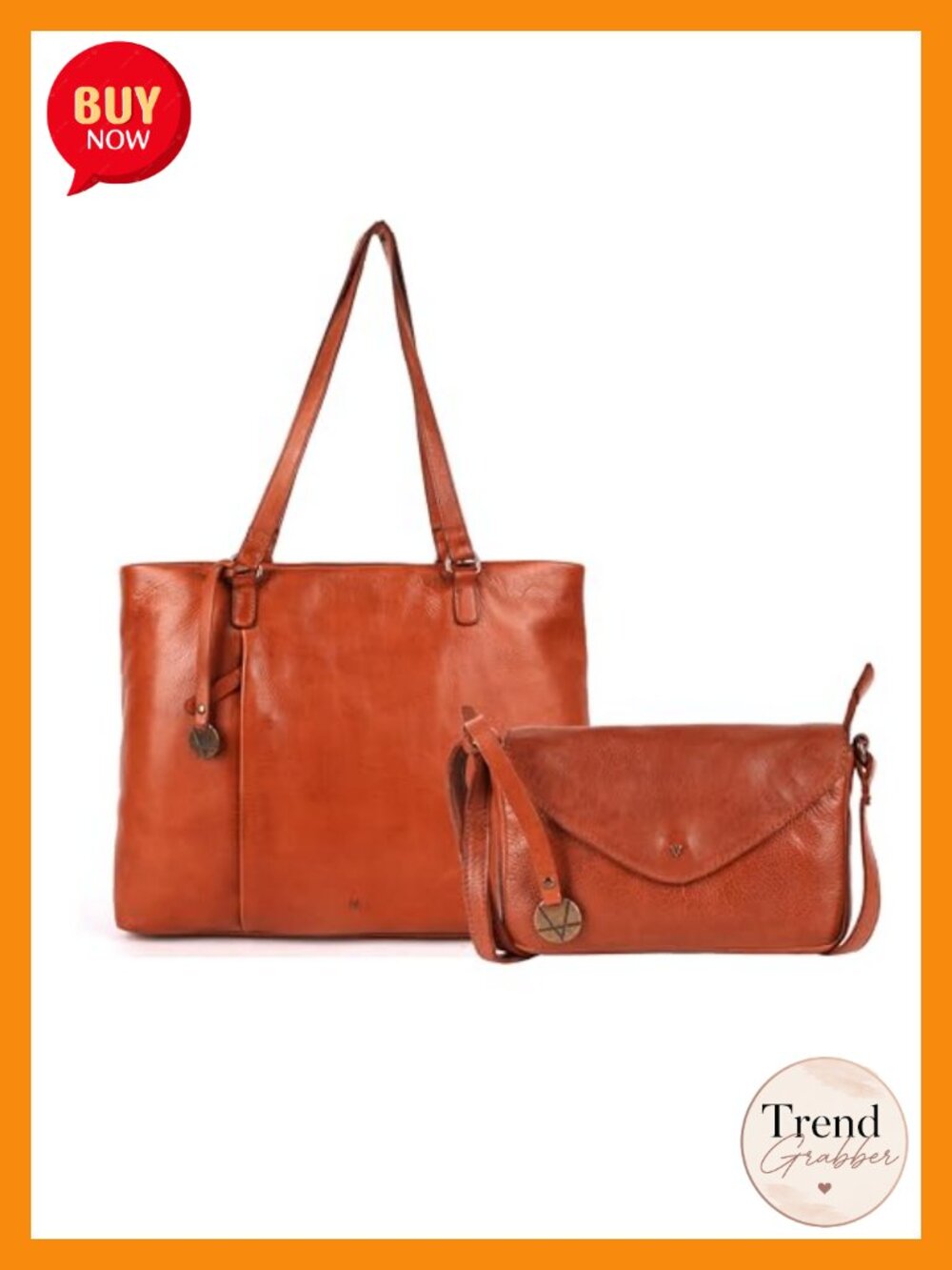 Genuine Italian Leather Tote Crossbody Satchel Bag Top Handle Adjustable Strap